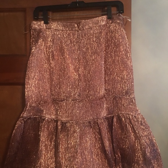 NWT J. Crew Collection Rose Gold Flutter Skirt 8 - Picture 8 of 8